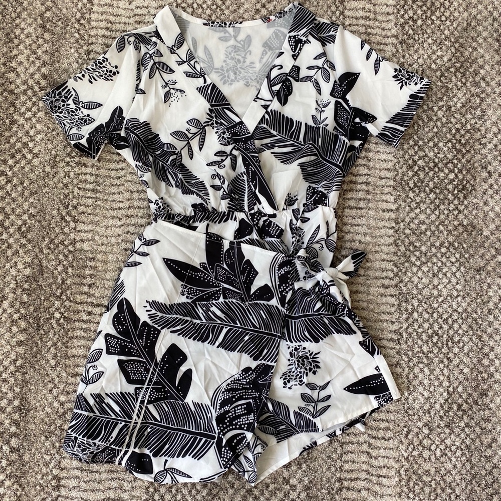 Black and White Romper